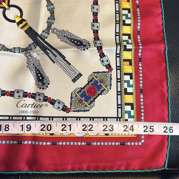 Cartier Silk Twill Jewelry Print Scarf - Picture 9 of 14